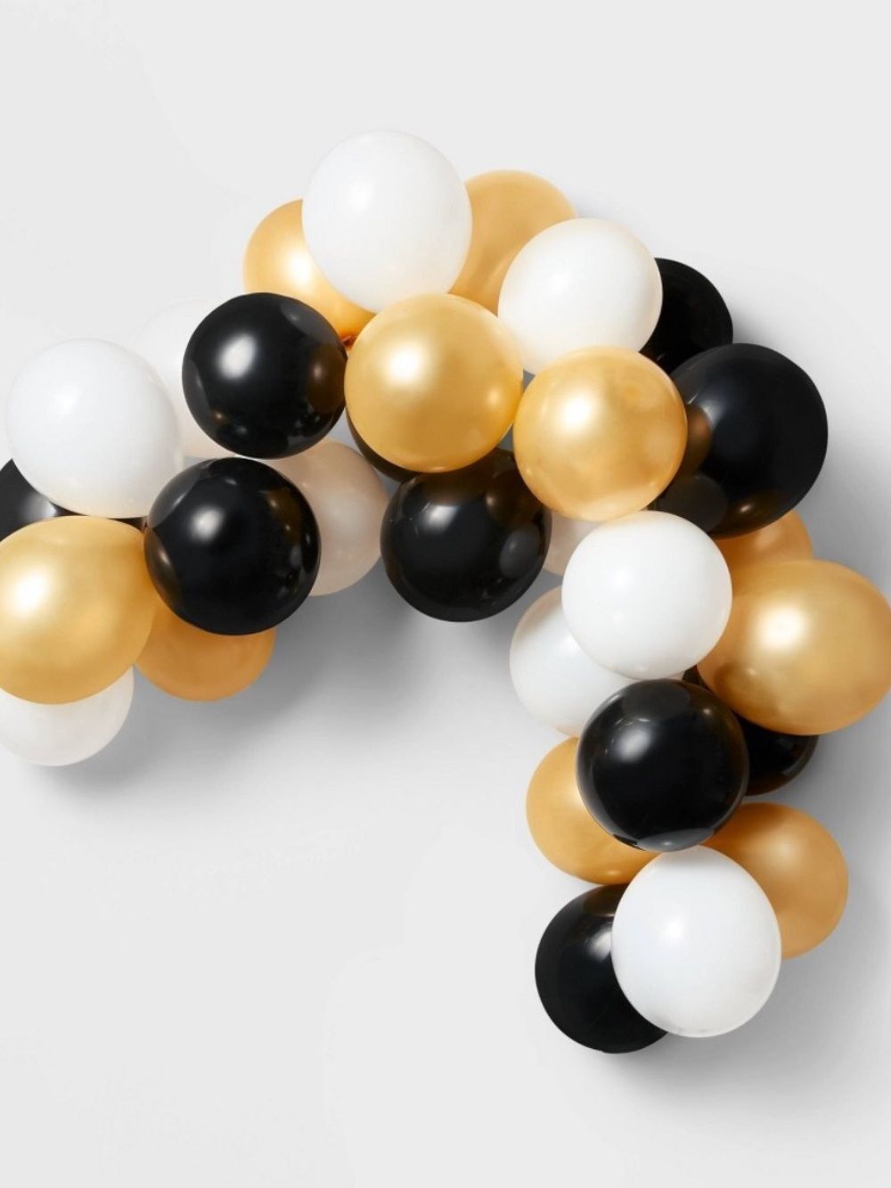 3pk- Spritz Black White Gold Balloon Garland Graduation Birthday